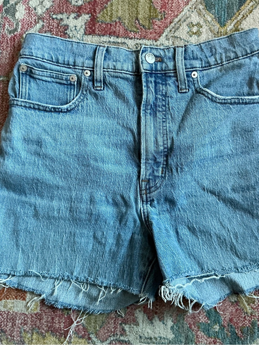 Madewell Light Blue The Perfect Vintage Cutoff Shorts